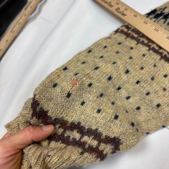 Vintage Pendleton Lobo Wool Fair Isle Sweater Women's Medium Cottage - Picture 9 of 10